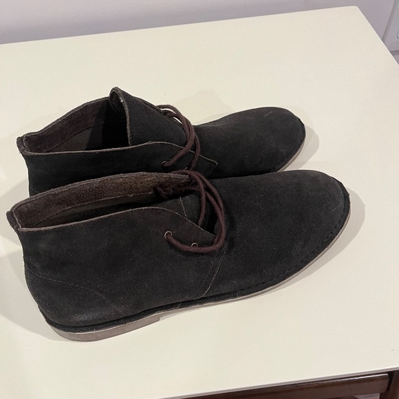 Bruno Marc Shoes - Black Suede with Brown Laces - Picture 2 of 7